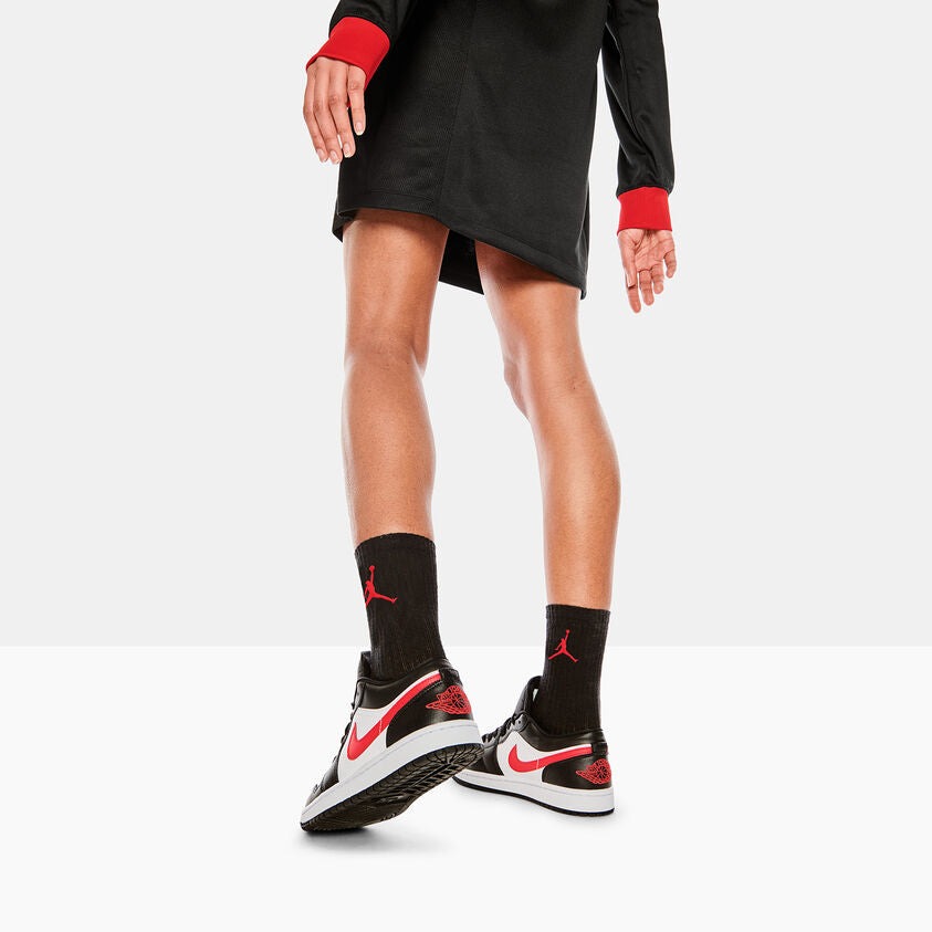 Air Jordan 1 Low Black Siren Red