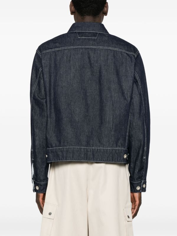 Pantalon C.P. Company bleu oxford - face