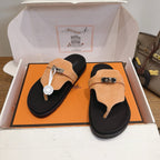 Sandales Hermès Empire - Cognac