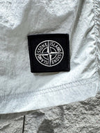 Short de bain Stone Island Nylon Metal blanc - détail cordon