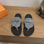 Sandales Hermès Empire - Gris