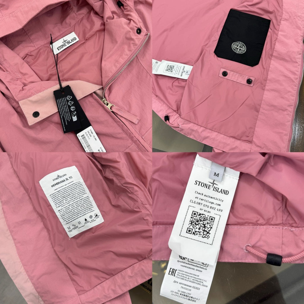 Veste déperlante à capuche - Rose