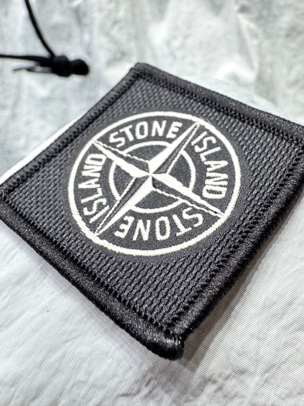 Short de bain Stone Island Nylon Metal blanc - détail