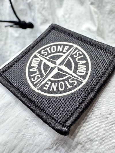 Short de bain Stone Island Nylon Metal blanc - détail