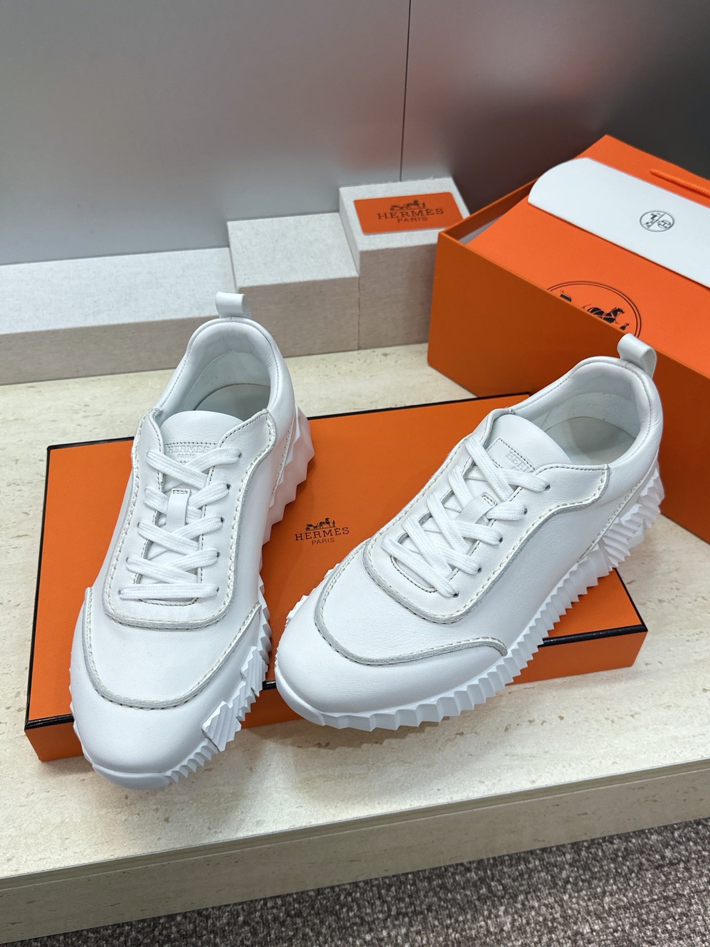 Sneakers Hermès Bouncing - Blanc
