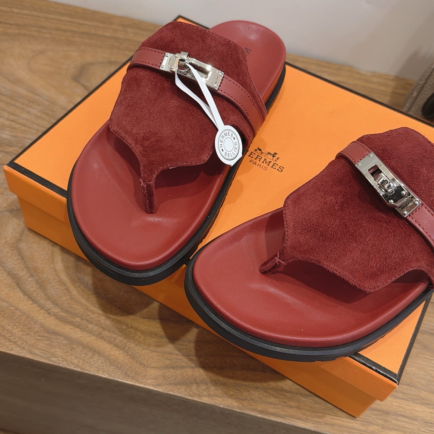 Sandales Hermès Empire - Bordeaux