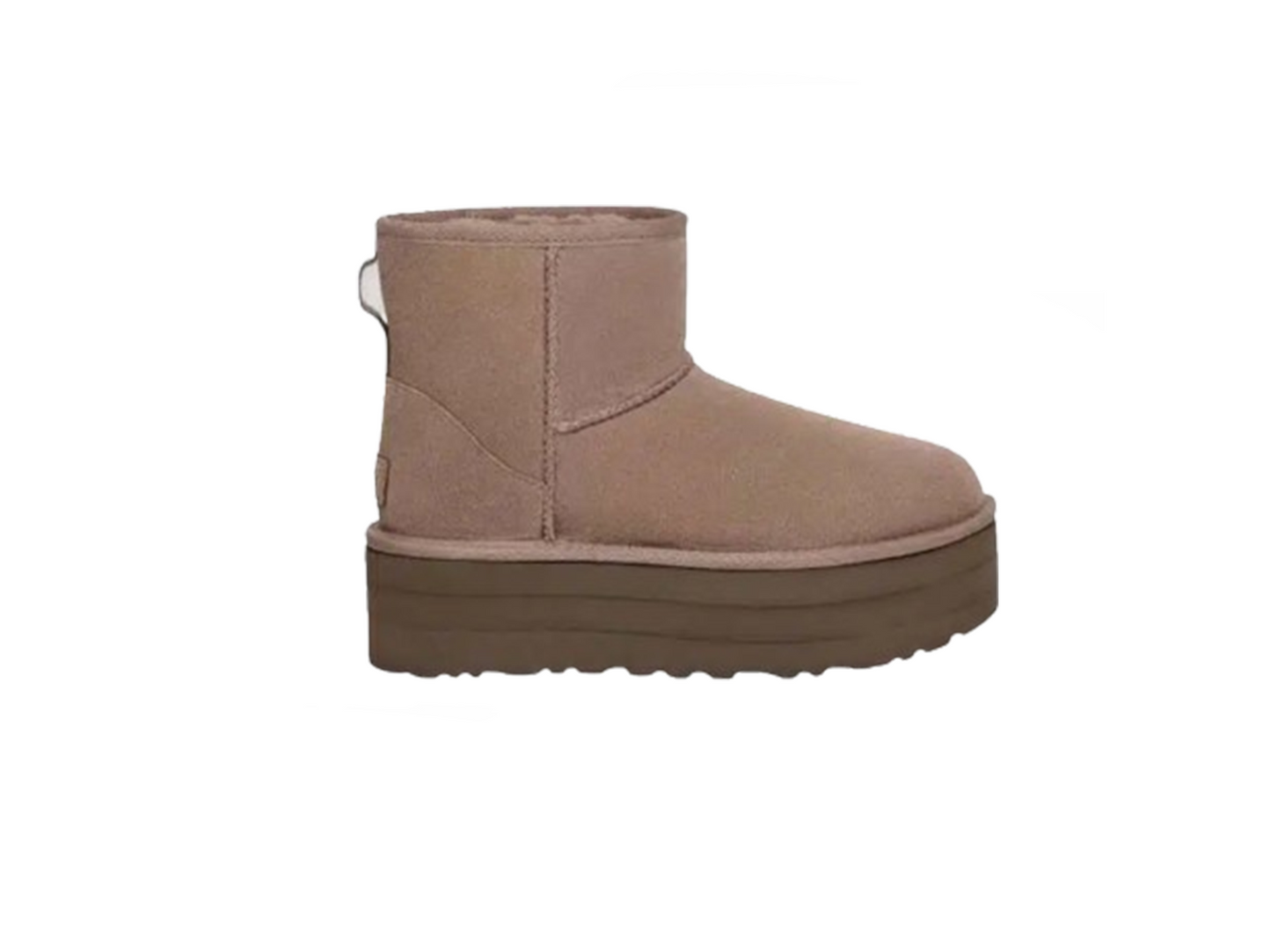 UGG- CLASSIC MINI PLATFORM BOOTS- GREY