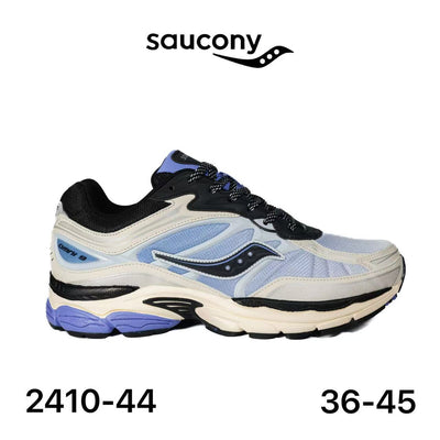 Saucony ProGrid Omni 9 écru & bleu pervenche - lot de 12