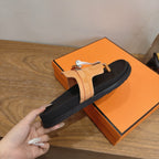 Sandales Hermès Empire - Cognac