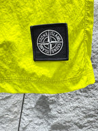 Short de bain Stone Island Nylon Metal jaune fluo - détail tissu