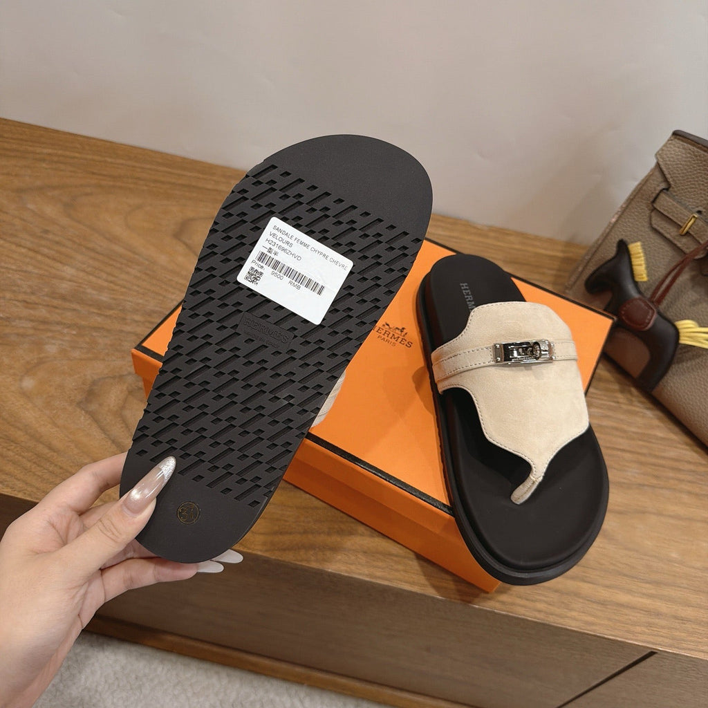 Sandales Hermès Empire - Beige