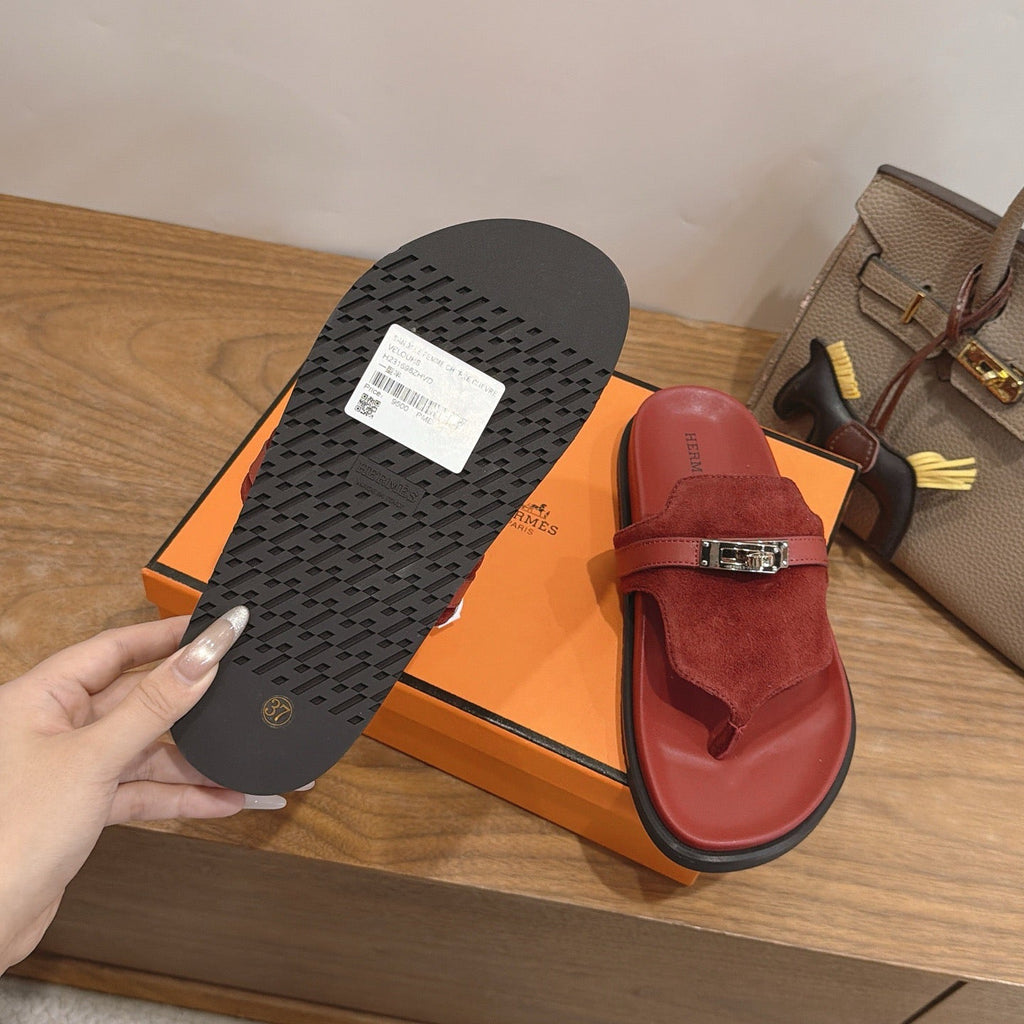 Sandales Hermès Empire - Bordeaux