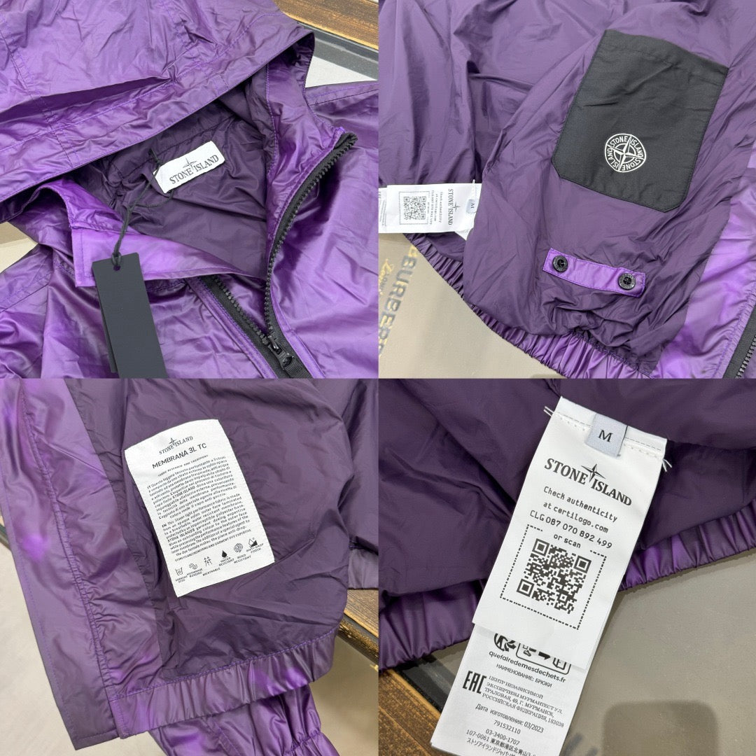 Veste Stone Island Membrana 3L TC - Violet