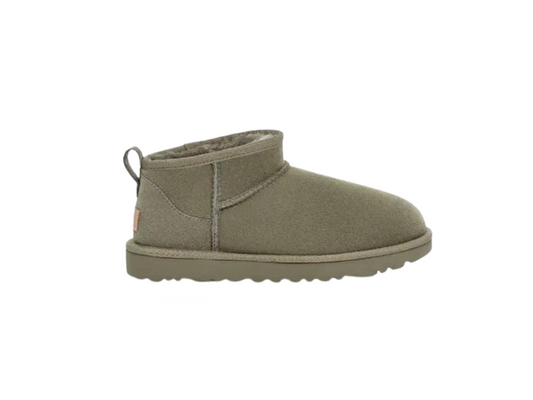 UGG- CLASSIC ULTRA MINI BOOTS- MOSS GREEN