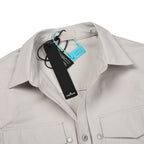 Surchemise Stone Island Ghost gris poudré - détail étiquette