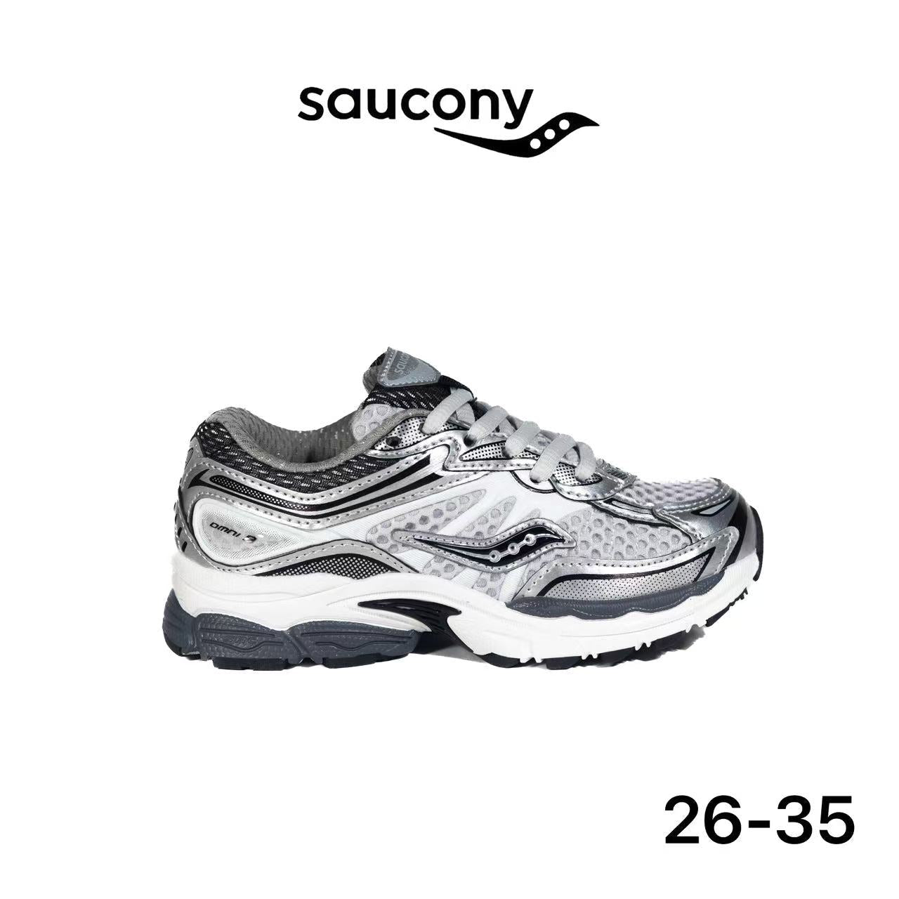 Saucony Omni 9 KDZ argenté métallisé - lot de 12