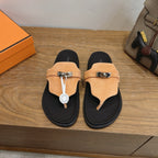 Sandales Hermès Empire - Cognac
