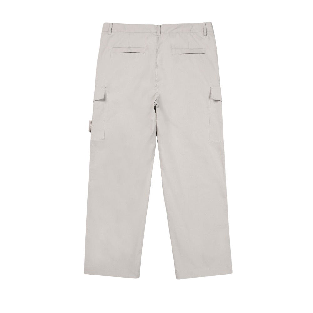 Pantalon cargo Stone Island Ghost gris poudré - dos