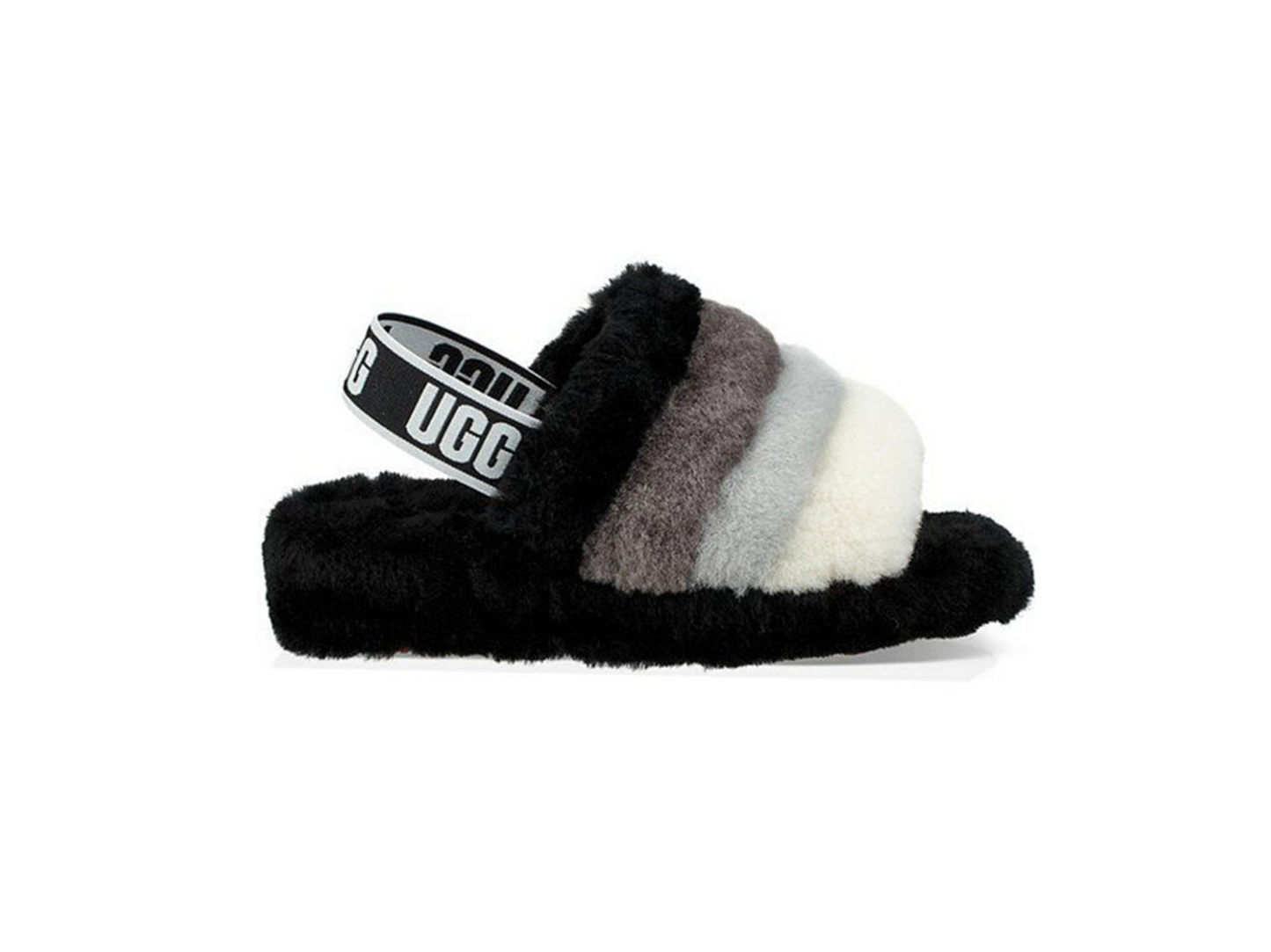 UGG Fluff Yeah Slide Black Multi