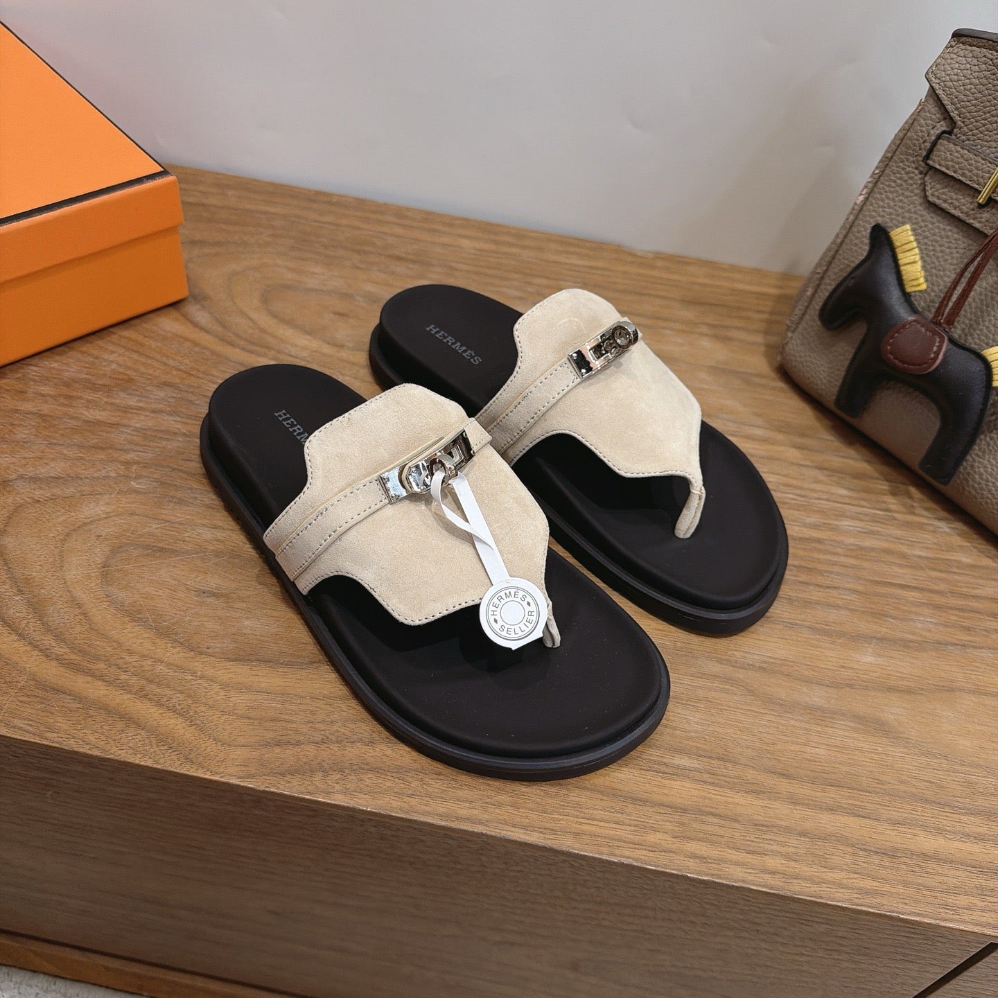 Sandales Hermès Empire - Beige
