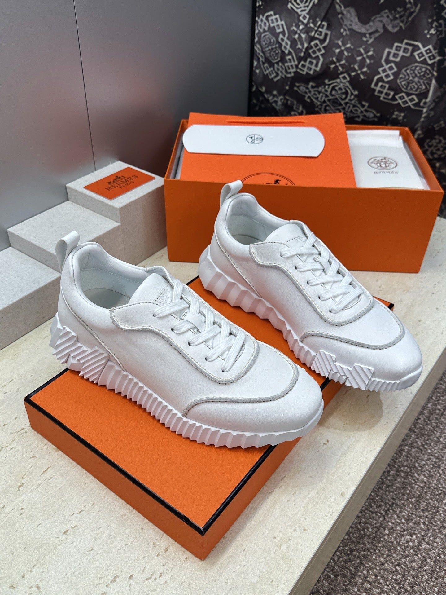 Sneakers Hermès Bouncing - Blanc