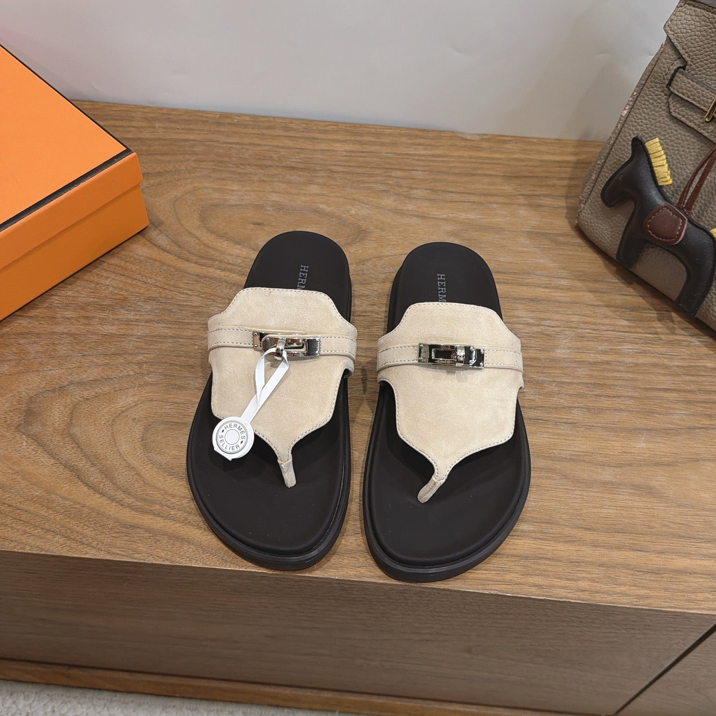 Sandales Hermès Empire - Beige