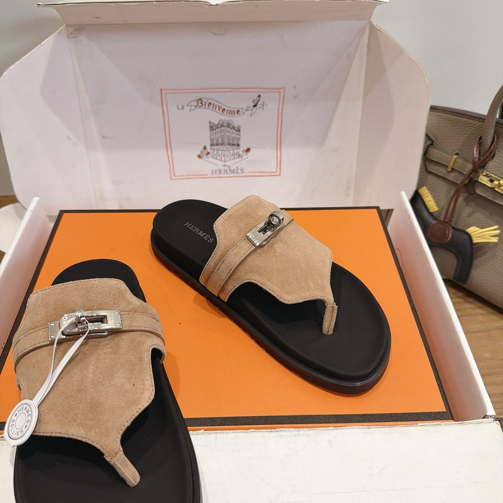 Sandales Hermès Empire - Beige