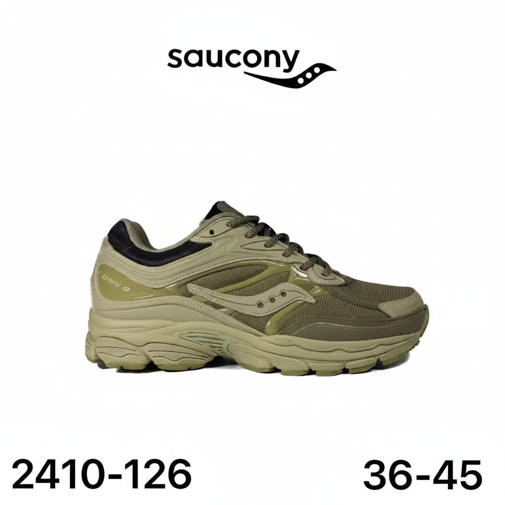 Saucony ProGrid Omni 9 kaki olive - lot de 12