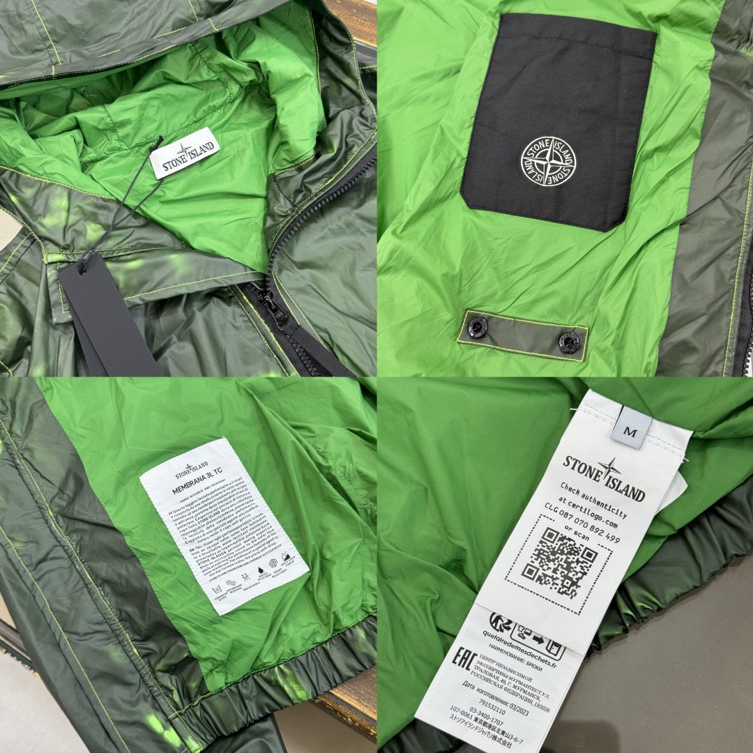 Veste Stone Island Membrana 3L TC - Vert