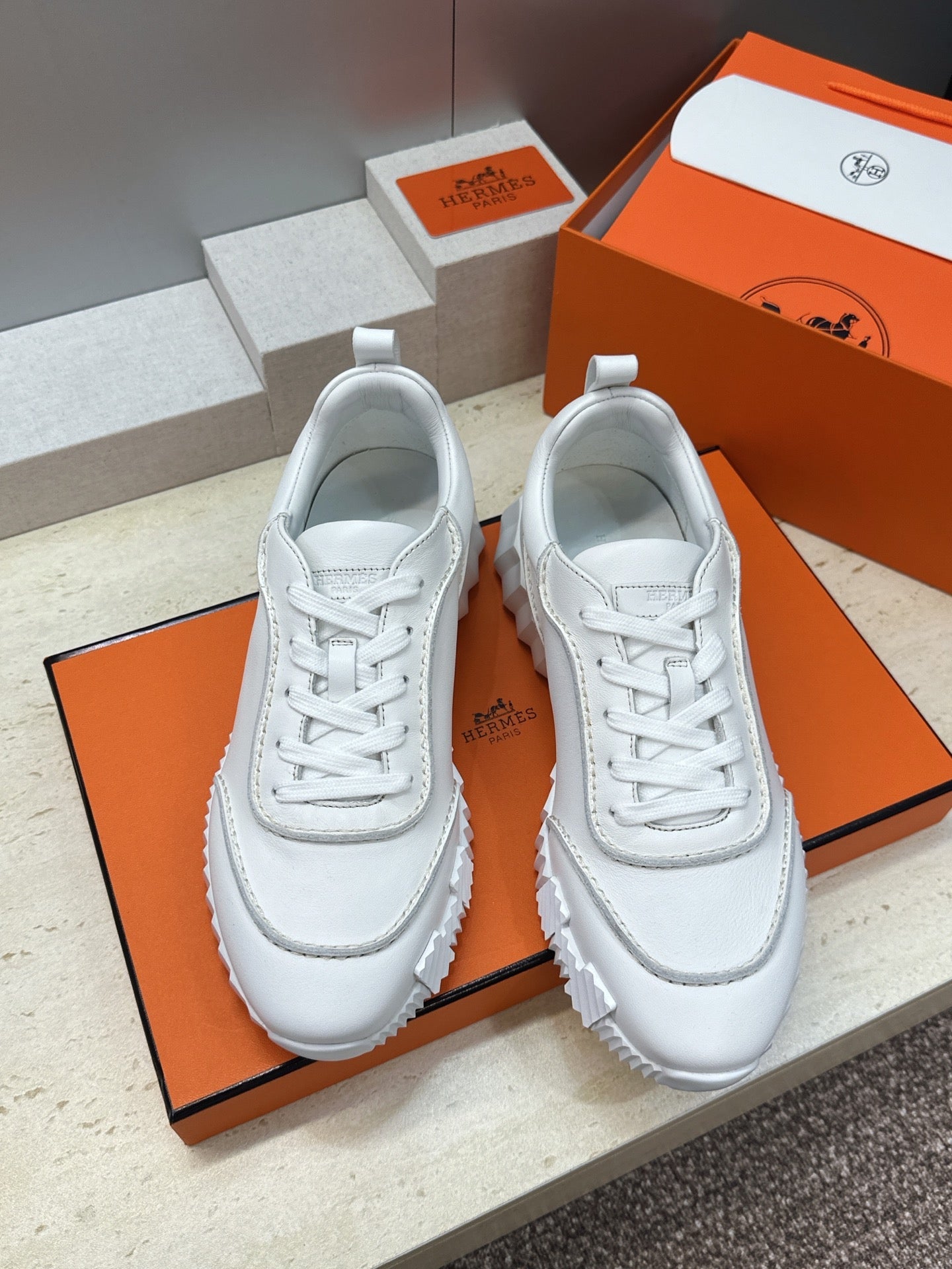 Sneakers Hermès Bouncing - Blanc