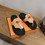 Sandales Hermès Empire - Cognac