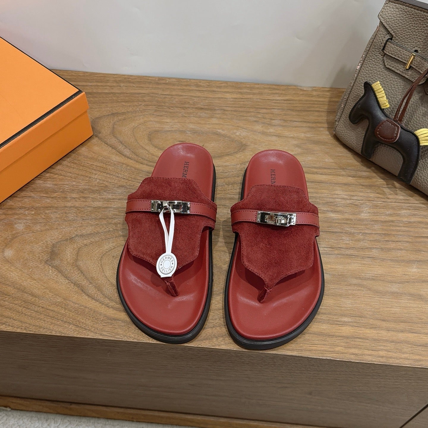 Sandales Hermès Empire - Bordeaux