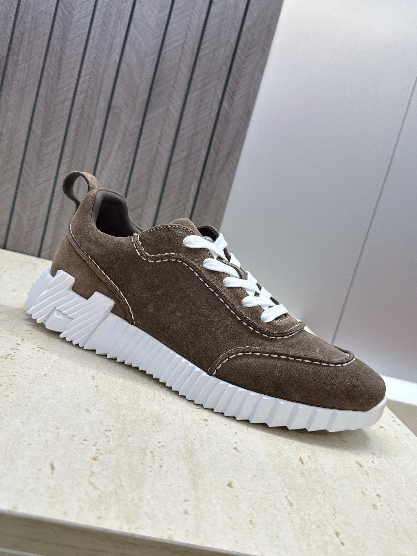 Sneakers Hermès Bouncing - Taupe Foncé