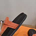 Sandales Hermès Empire - Corail