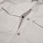 Surchemise Stone Island Ghost gris poudré - détail boutons