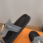 Sandales Hermès Empire - Gris