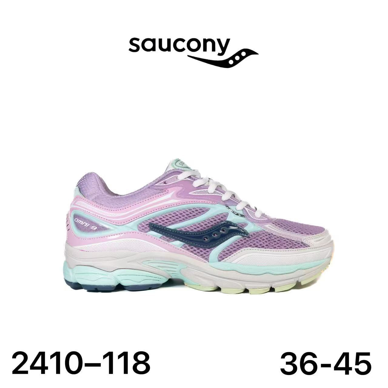 Saucony ProGrid Omni 9 lilas & rose - lot de 12