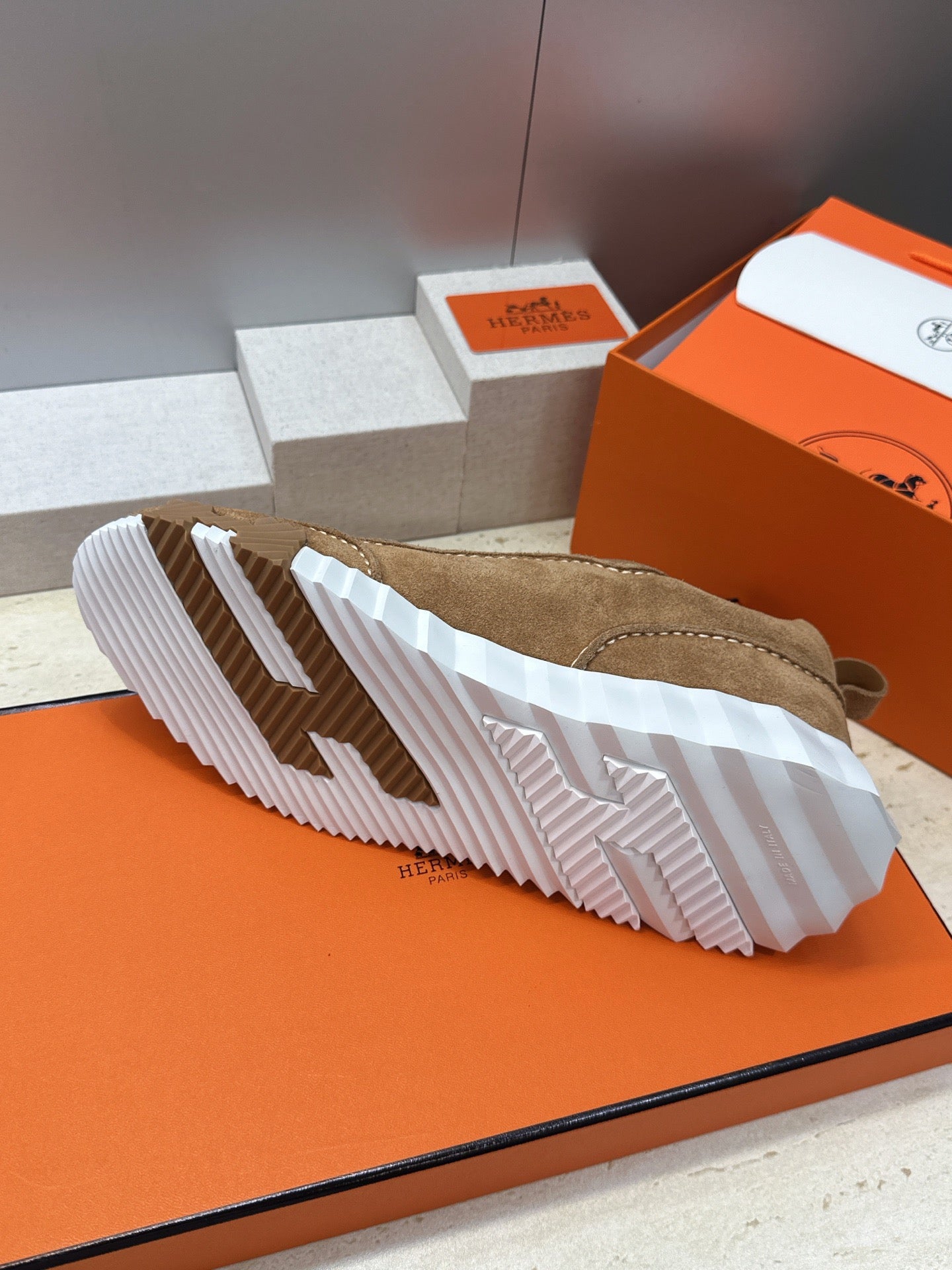 Sneakers Hermès Bouncing - Camel