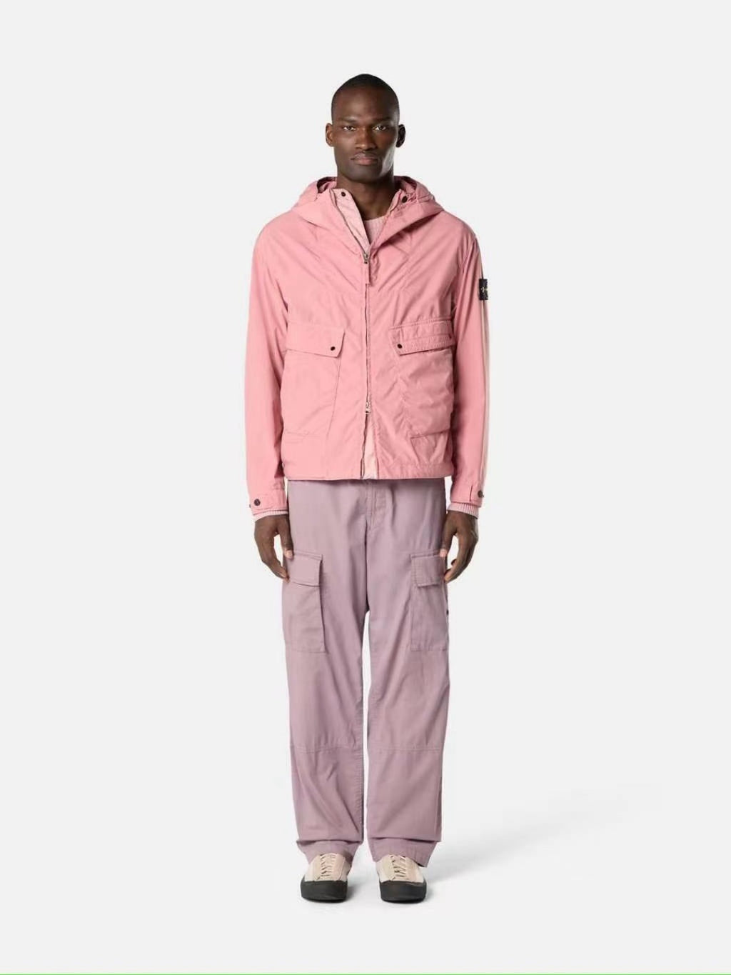 Veste déperlante à capuche - Rose