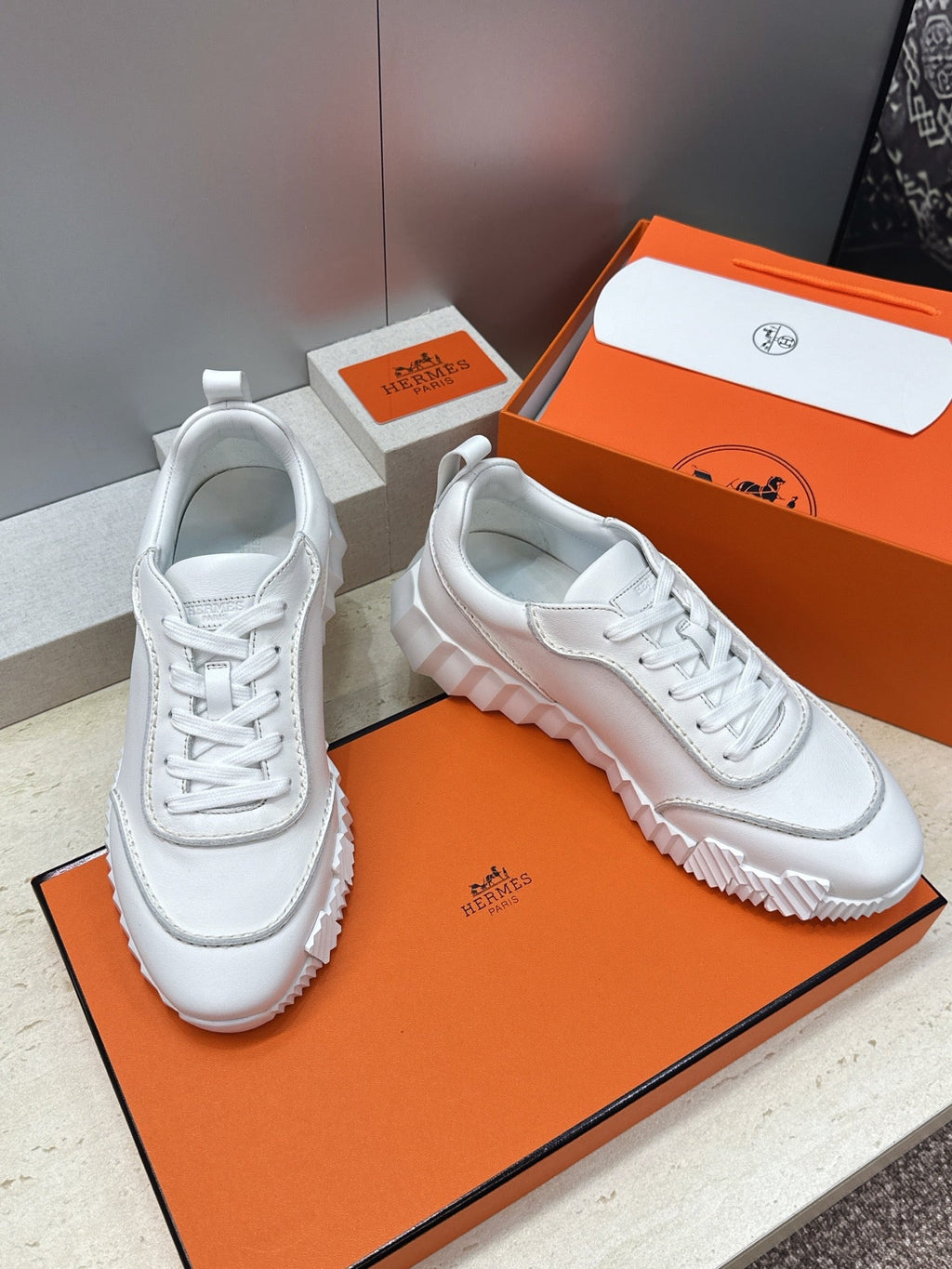 Sneakers Hermès Bouncing - Blanc