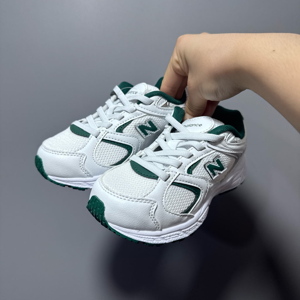 New Balance 408 enfant blanc et vert - vue 7