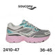 Saucony ProGrid Omni 9 blanc, turquoise & rose - lot de 12