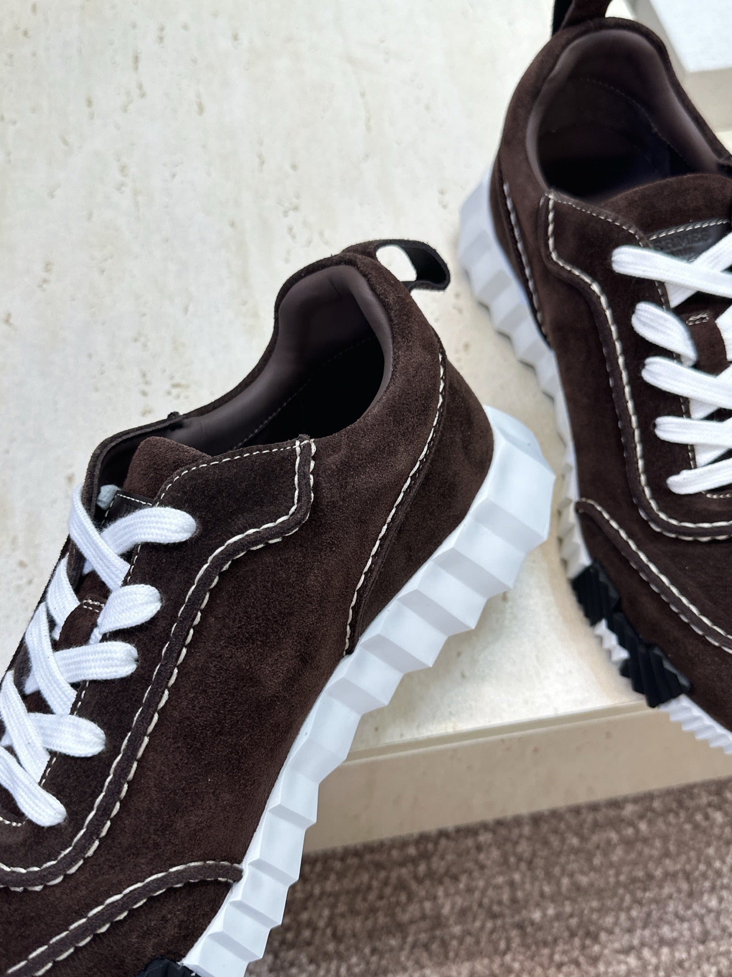 Sneakers Hermès Bouncing - Marron Foncé