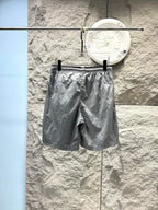 Short de bain Stone Island Nylon Metal gris argenté - détail