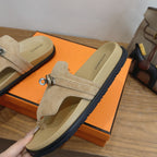Sandales Hermès Empire - Camel