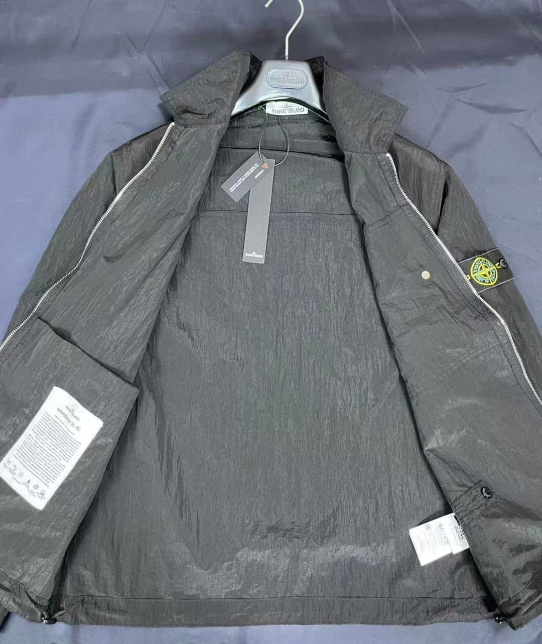 Veste Stone Island Nylon Metal Noir intérieure