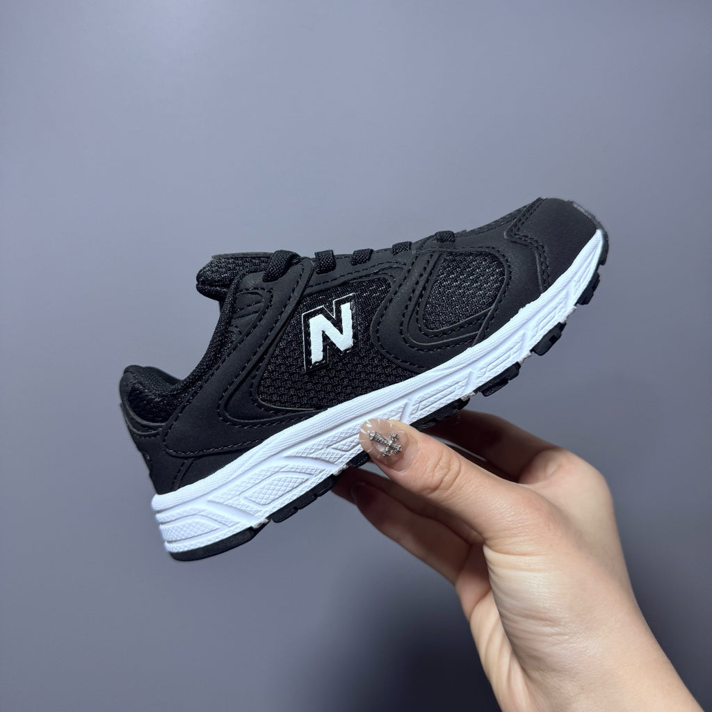 New Balance 408 enfant noir et blanc - vue 4