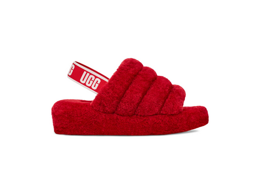 UGG Fluff Yeah Slide Red