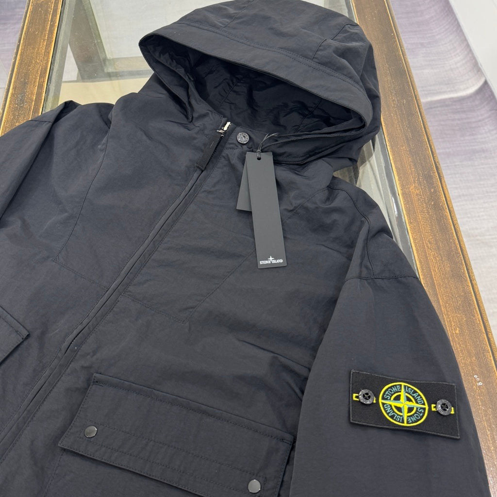 Veste déperlante à capuche - Noir
