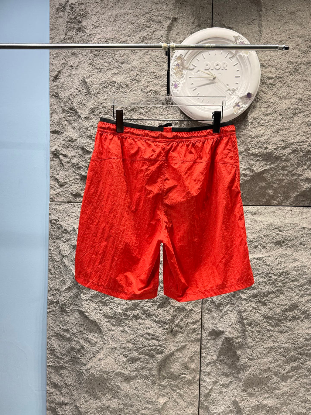 Short de bain Stone Island Nylon Metal rouge - détail